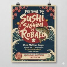 Festival Sushi e Sashimi de Robalo por Chef Matheus Borges